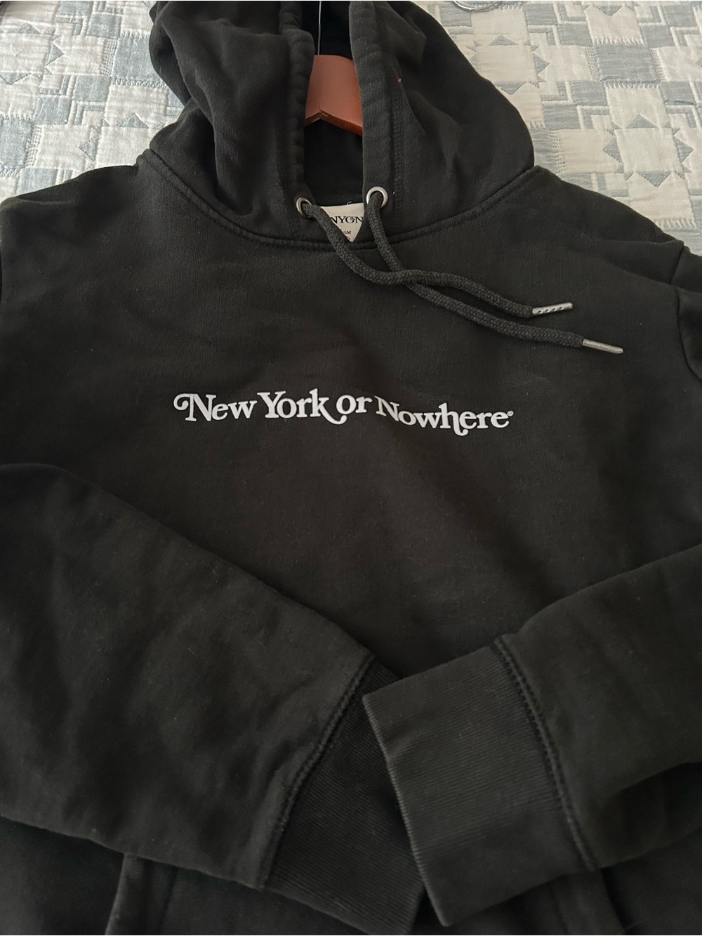 New York or Nowhere Black Hoodie